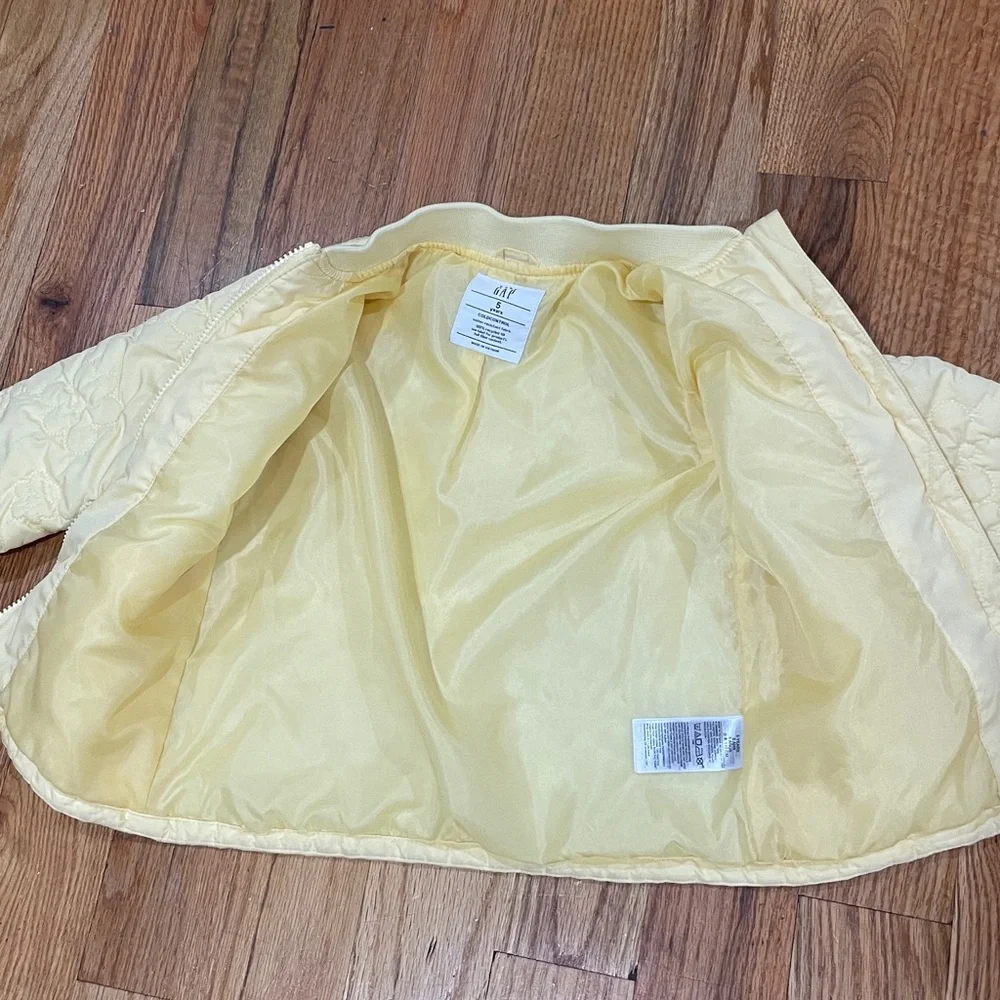GAP Light Yellow Kids Puffer Jacket 5